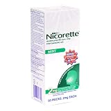 Nicorette Stop Smoking Aid, 2 mg, Mint, Gum, Bonus 50 pieces