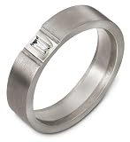 5.5mm modern diamond wedding band ring (0.15cts diamonds Platinum)