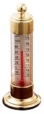 Conant Custom Brass Model T-19 Vermont Natural Brass Desk Thermometer