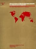 Formulation of Exchange Rate Policies in Adjustment Programs (Occasional Paper, No 36)