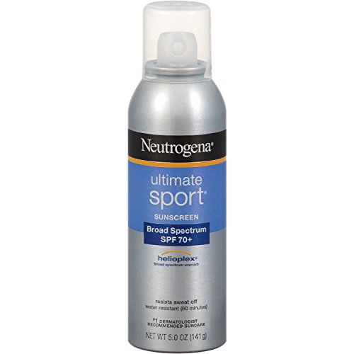 Neutrogena Ultimate Sport Sunscreen Spray,SPF 70+, 5 ounce (Pack of 3)