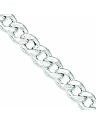 Genuine .925 Sterling Silver Curb Bracelet 29.4 Grams 9 Inch Length. 100% Satisfaction Guaranteed.