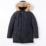 (バックナンバー) BACK NUMBER丸八ダウン ファー付ダウン メンズ ブラック L