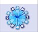Creative concept of small clock-BLUE