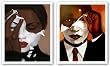 Face Reality Set by Laurie Cooper 20"x24-25" Art Print Poster African-American