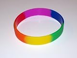 Rainbow pride wristband rainbow pride bracelet no text