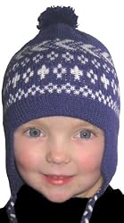 Handmade Alpaca Hat - Andean Purple (Kids Small)