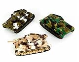 DELUXE MILITARY DIE CAST TOY TANKS - 3 PIECE SET