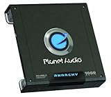 Planet Audio AC1000.2 MOSFET Two-Channel Power Amplifier, 500 Watts x 2 Max Power