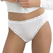 Vanity Fair Women's Perfect Lace Microfiber Hi-Cut Brief Panty