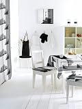 NAPPE ANTI-TACHES CARREE 145x145 cm BUILDING NOIR ET BLANC Infroissable