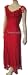 Vonda D Hanky Hem Dress in Red