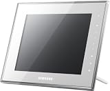 Zoom Produkt-Bild: Samsung SPF-800 W digitaler Bilderrahmen (20,3 cm (8 Zoll) Display, 1 GB interner Speicher, MP3 Funktion, 4:3, SD-/SDHC-Card) wei&szlig;