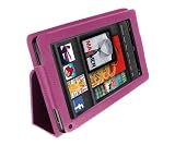 Poetic (TM) Leather Folio Case for Amazon Kindle Fire With 3-in-1 Built-in Stand Light Pink