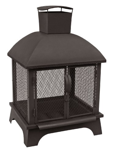 Landmann USA 25722 Redford Outdoor Fireplace, Black