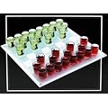 Echtglas Trinkspiel "Schach" 25 x 25 cm, Trinkschach, Partyspiel, M�nnerrunde