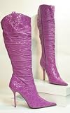 Zoom Produkt-Bild: Stiletto Lack Stiefel lila
