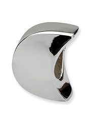 Sterling Silver Moon Charm Bead Fits Pandora Chamilia Biagi Bracelet