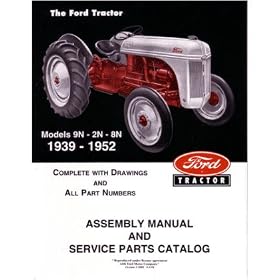1939 1950 1951 1952 FORD TRACTOR 9N 2N 8N Parts Book