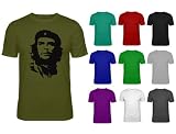 Mens Che Guevara Face Image Icon T-shirt Choose Colour