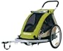 Croozer Designs 737 Single Child 3 in 1 Bicycle Trailer, Swivel Wheel, and Fixed Wheel Stroller (Green/Sand/Black