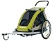 Croozer Designs 737 Single Child 3 in 1 Bicycle Trailer, Swivel Wheel, and Fixed Wheel Stroller (Green/Sand/Black