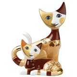 Rosina Wachtmeister Terra e Sole Porcelain Miniature Cats Figurine - Cora & Bino