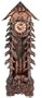 River City Clocks GRANDFATHER-BEAR Eight Day Chiming Grandfather Cuckoo Clock with Hand-Carved Trees And Bear Family