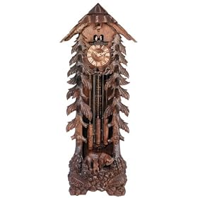 River City Clocks GRANDFATHER-BEAR Eight Day Chiming Grandfather Cuckoo Clock with... by River City Clocks