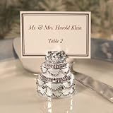 41XQwbpoU6L. SL160  Silver Plated Wedding Cake Place Card Holder, 40