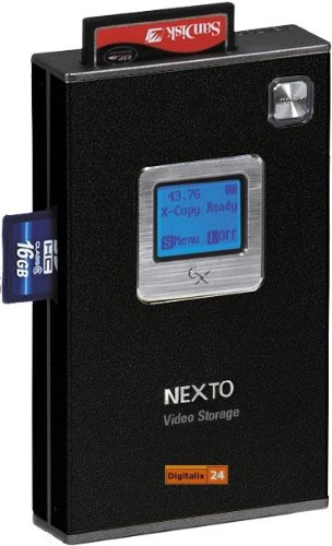 640 GB NEXTO ND-2725 Video Storage Backup für professionelle Kameras Camcorder mit SONY SxS + Panasonic P2 Memory Cards PhotoBank Fotospeicher ImageTank SATA SDHC eSATA USB-OTG Host Hardware-Verify