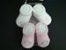 Nike Jordan Booties Girl Boy NEW Born Baby Infant 0-6 Months White and Pink with Jordan Sign 2 PCS One Set New
