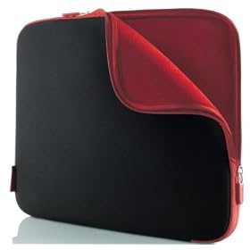Belkin Neoprene Sleeve for Notebooks up to 14-Inch, Jet/Cabernet