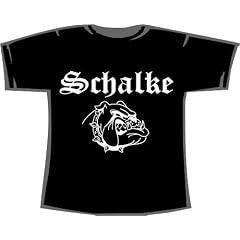 Schalke (mit Bulldogge); St�dte T-Shirt schwarz