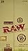 Raw Unrefined Organic 1.25 1 1/4 Size Cigarette Rolling Papers Full Box Of 24 Packs