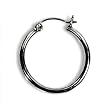 Sterling Silver Thin Hoop Earrings - Size: 2mm x 14-60mm