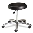 Medical Exam Stool,w/o Back,24-1/4"x27-1/4"x22",Black