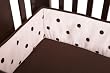 American Baby Company Espresso Dot Crib Bumper, Pink