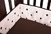 American Baby Company Espresso Dot Crib Bumper, Pink