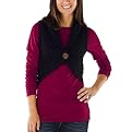 Xhilaration&reg; Juniors Shawl Collar Sweater Vest - Black