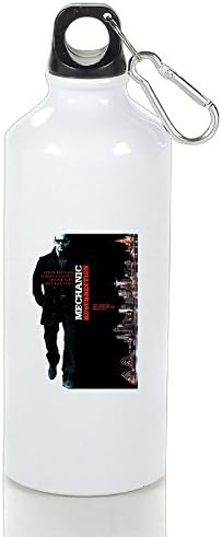 Film Poster Gun Stylish Custom Outdoor Sport Flask White With Carabiner Hook,400-600ml /6.5OZ