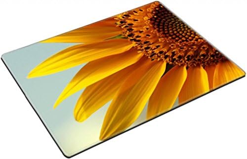 Beautiful Yellow Sun Flower Blue Sky Punktail's Collections Placemat Pads Customized Made To Order Support Ready High Quality Eco Friendly Cloth With Neoprene Rubber 15 6/8 Inch (400mm) X 11 13/16 Inch (300mm) X 1/8 Inch (3mm)