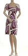 MAX&CLEO BCBG VIOLET COTTON PRINT DRESS NEW 6