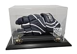 New York Rangers Hockey Glove Display Case with Black Finish Base