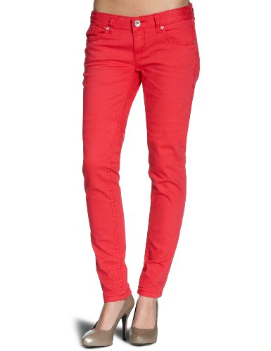 TOM TAILOR Denim Damen Jeans 62003320971/colour denim extra skinny, Gr. 26/34, Rot (4103) Preisvergleich