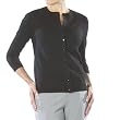 Isaac Mizrahi Ebony 3/4 Slv Crdgn Sweater - L