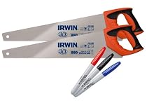 20 Inch Jack 880 Hand Saw Twin Pack with 3 Pack of Sharpie Marker Pens