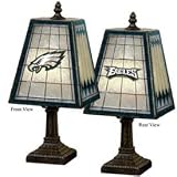 Philadelphia Eagles Memory Company Art Glass Table Lamp NFL Football Fan Shop Sports Team Merchandise