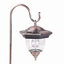 Antique Copper Acorn Series Solar Lantern with Hook