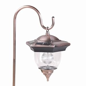 Click here to buy Antique Copper Acorn Series Solar Lantern with Hook by Solar.